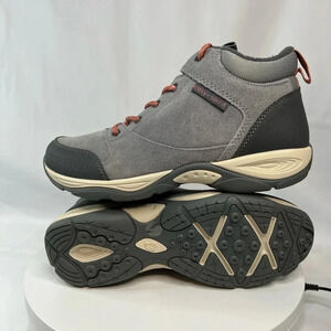 Women Easy Spirit Ehike Gray Suede Mid-Top Lace-Up Hiker Bootie 7.5 - BRAND NEW